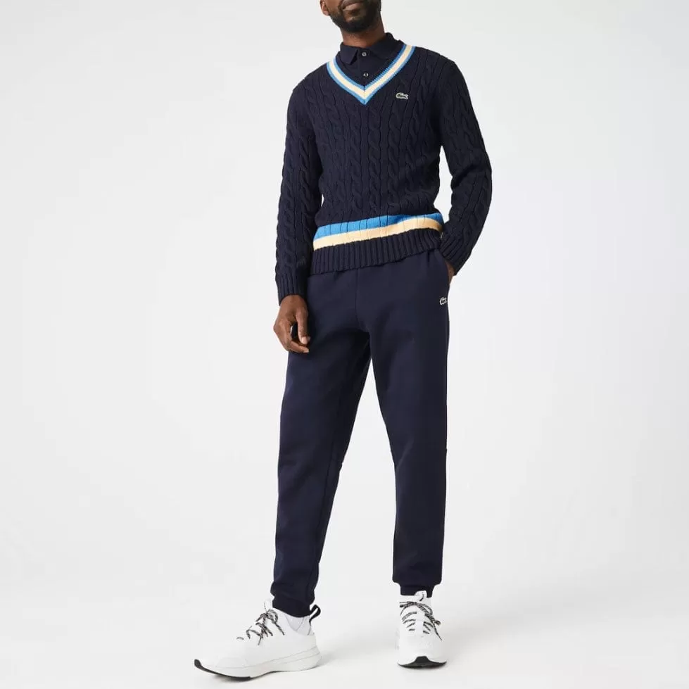 Lacoste Tapered Fit Fleece Trackpants (Navy) XH2529-51