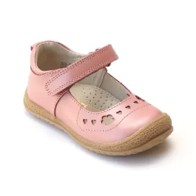 L'Amour Girls Perforated Sweetheart Mary Janes