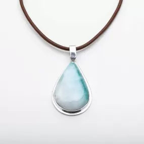 Larimar Teardrop Pendant CLOUD XXVII