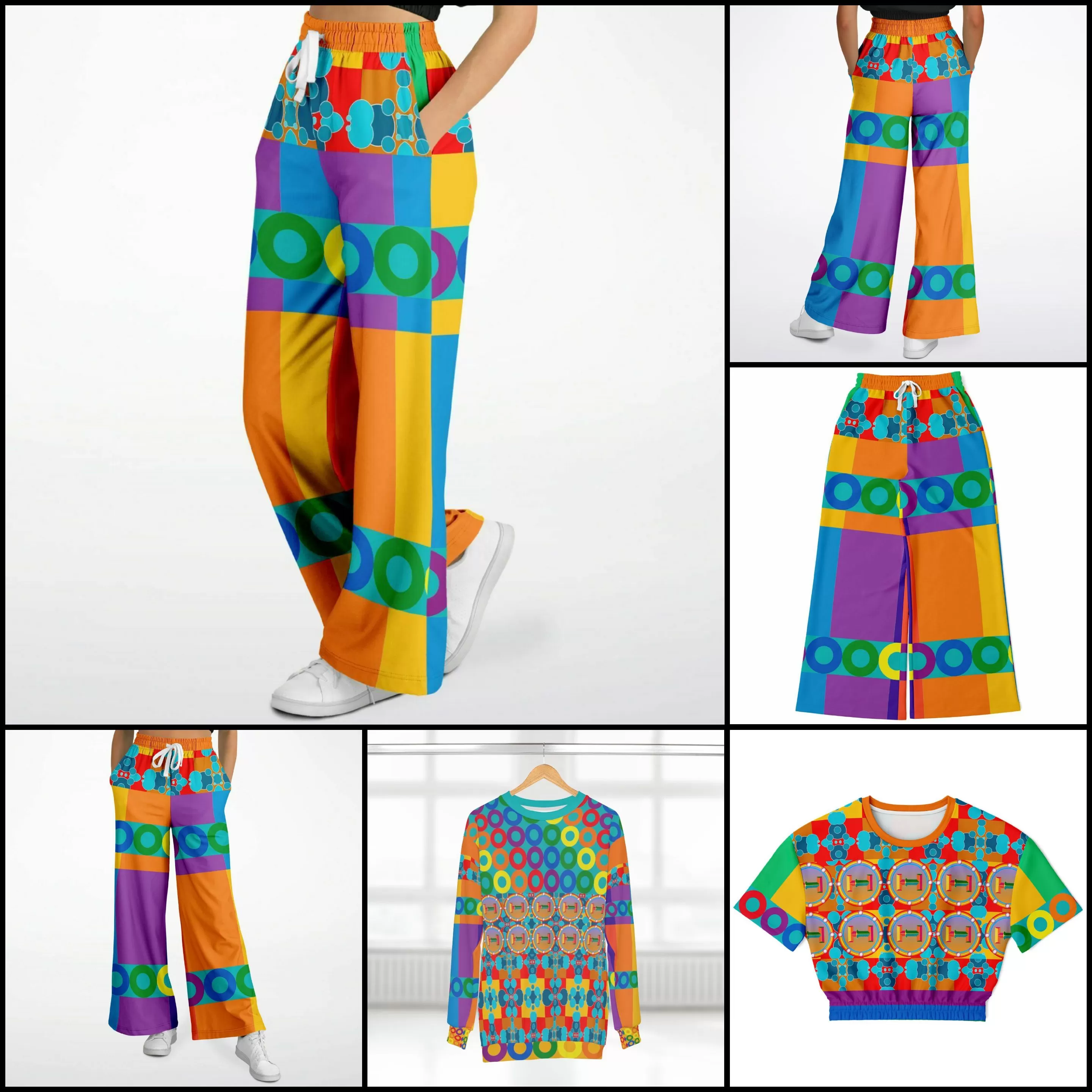 Life on Mars Eco-Poly Stretchy Phat Bellbottoms