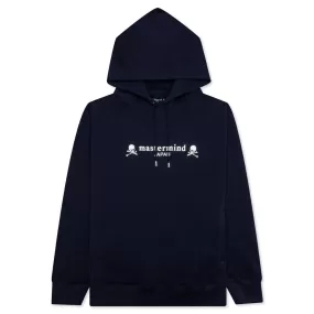 Logo and Skull Hoodie - Navy