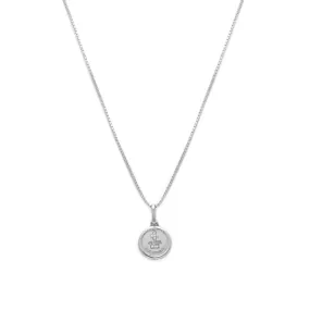 Love Token Necklace Round | Silver