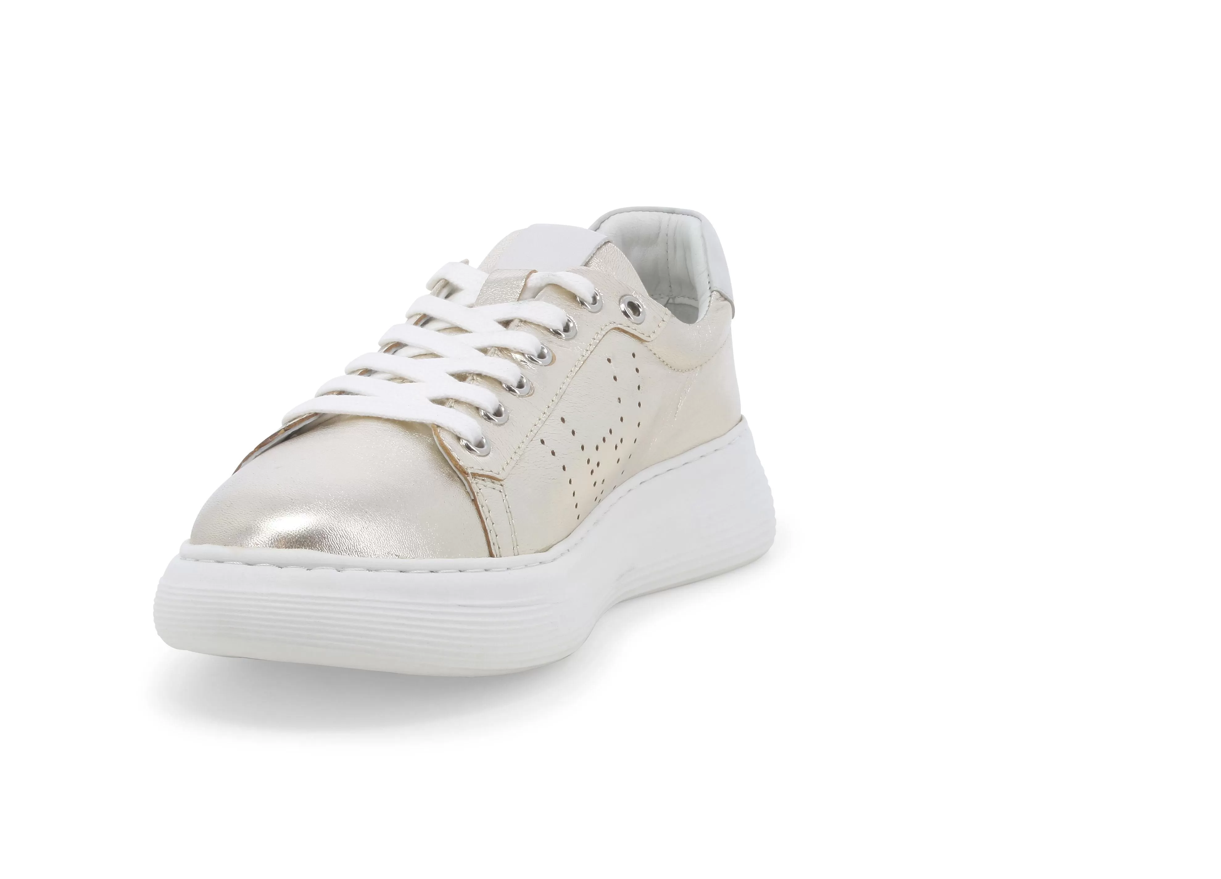 Melluso Donna Sneakers Primavera in Pelle Metallizzata