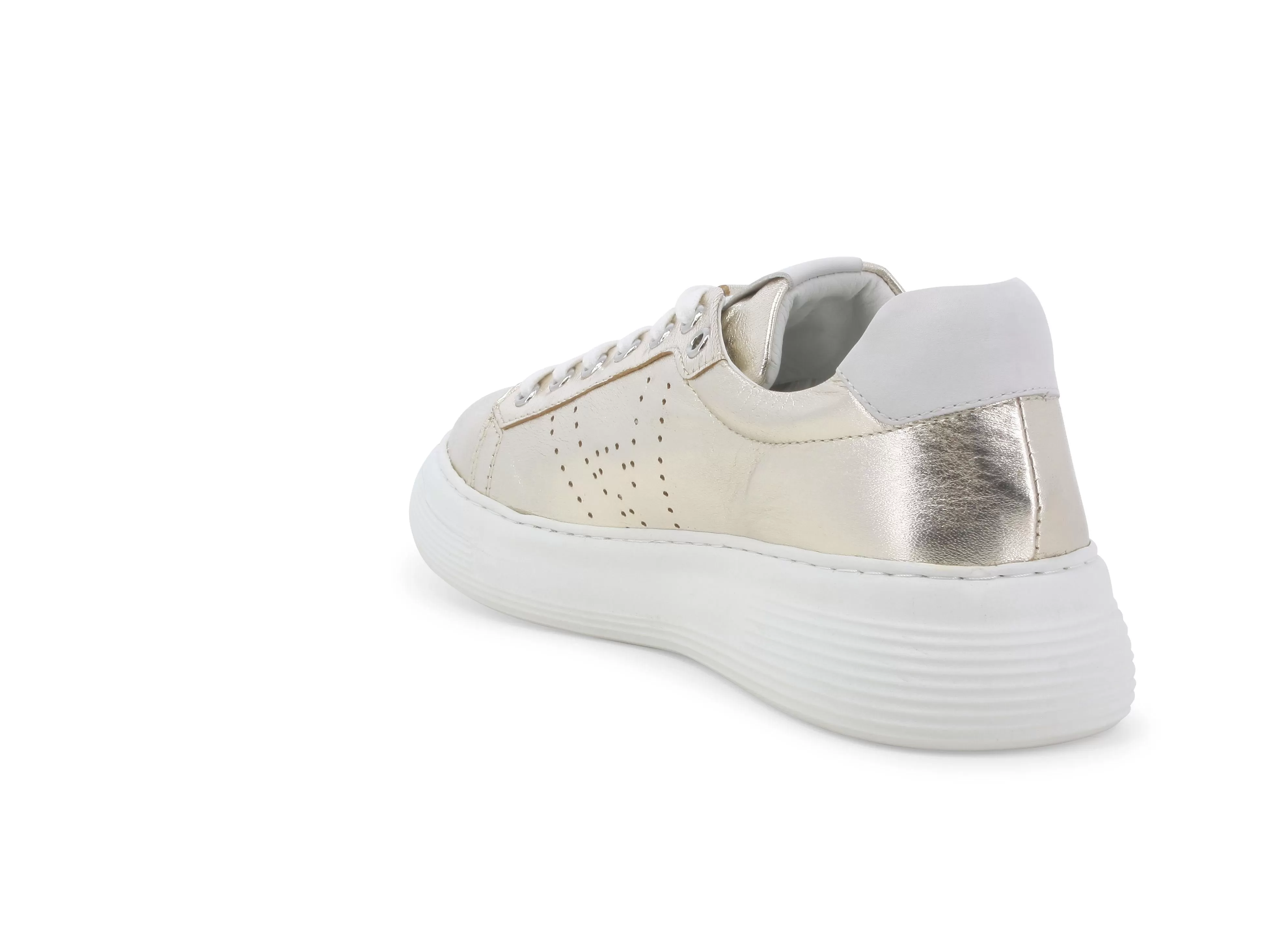 Melluso Donna Sneakers Primavera in Pelle Metallizzata