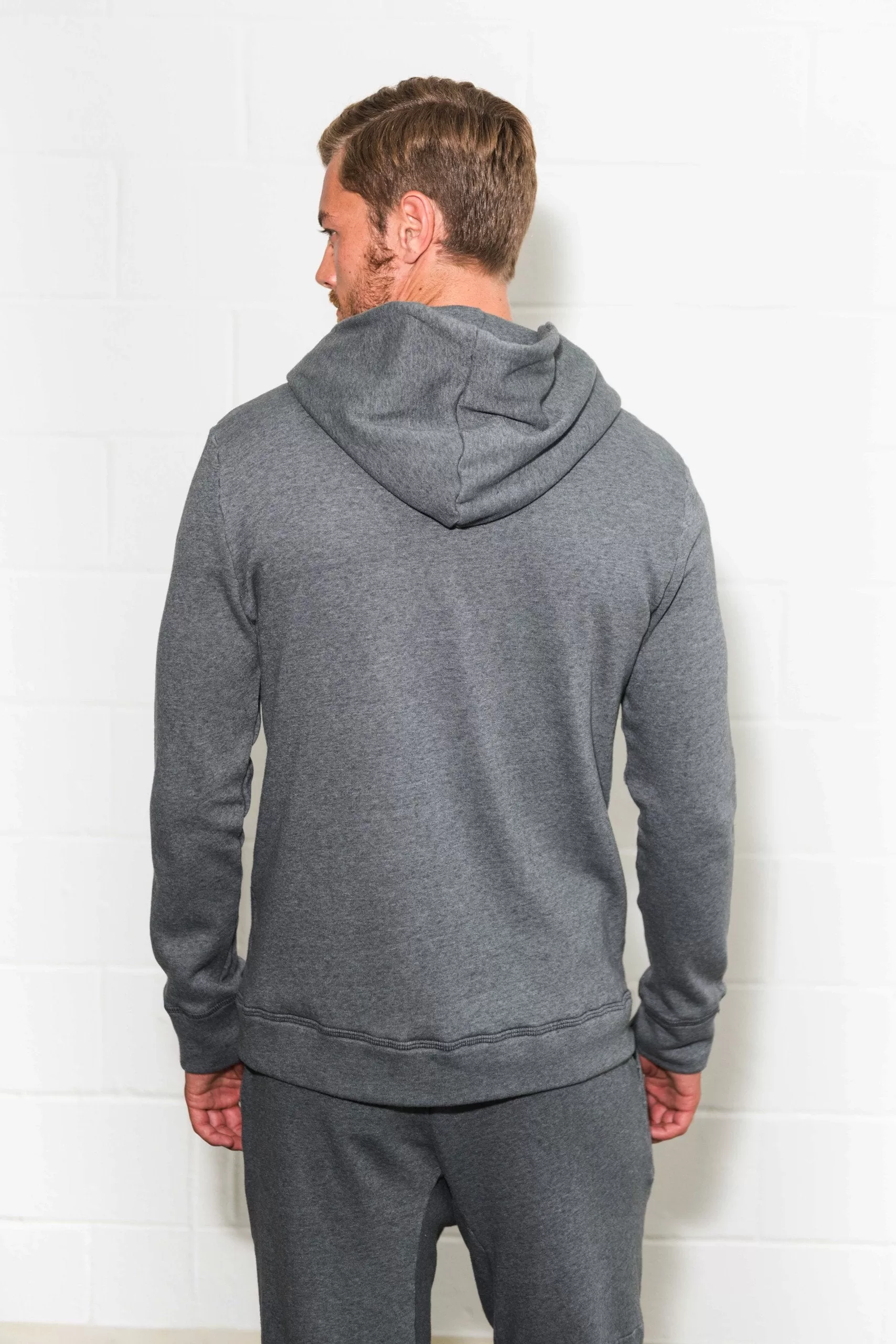 Men's French Terry Zip Front Hoodie