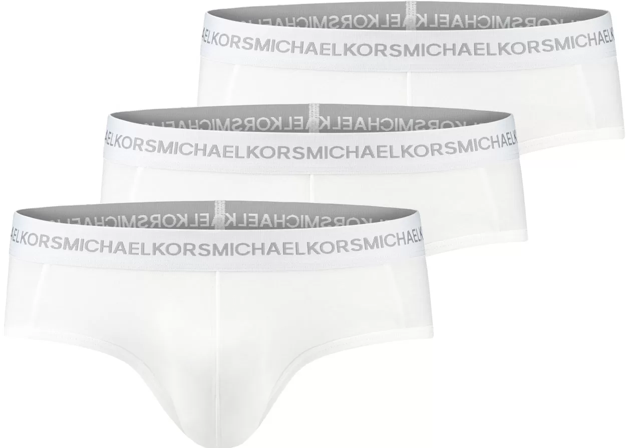 Mens Michael Kors Stretch Factor Basic Logo Brief (3 Pack)