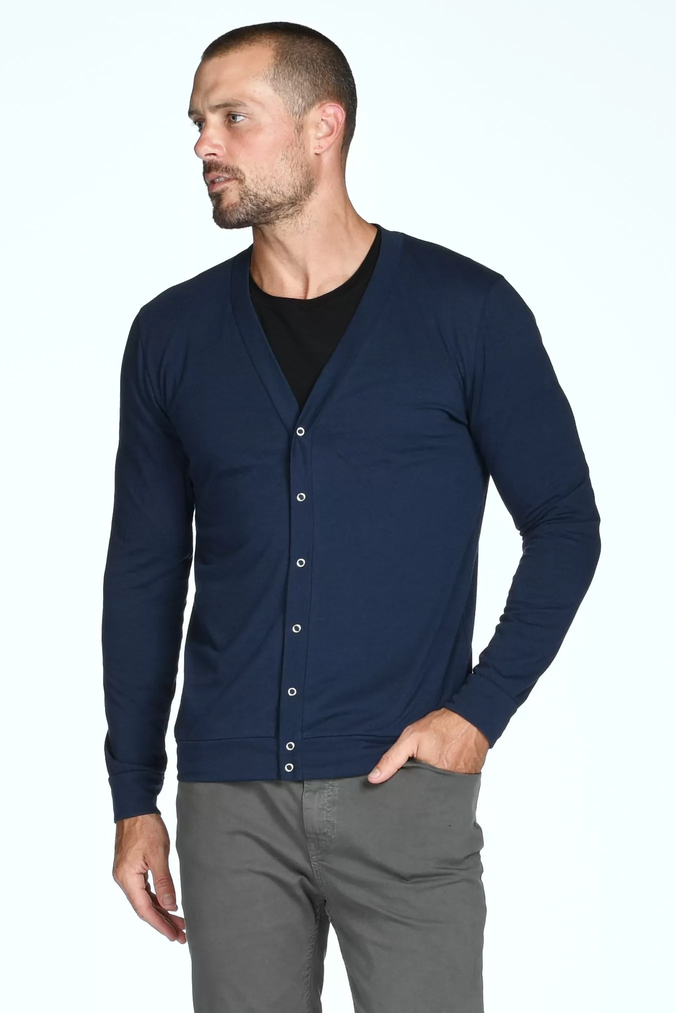 Men's Tri-Blend Cardigan Sweater