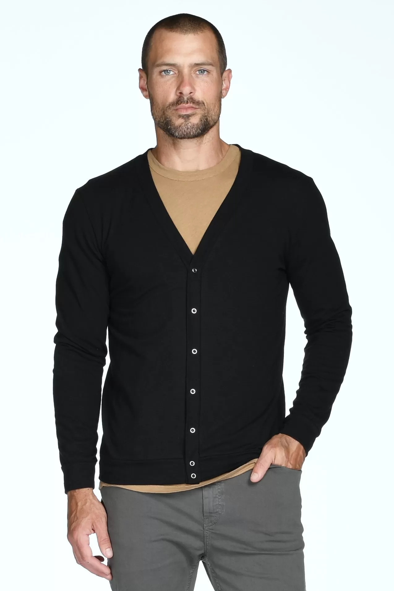 Men's Tri-Blend Cardigan Sweater