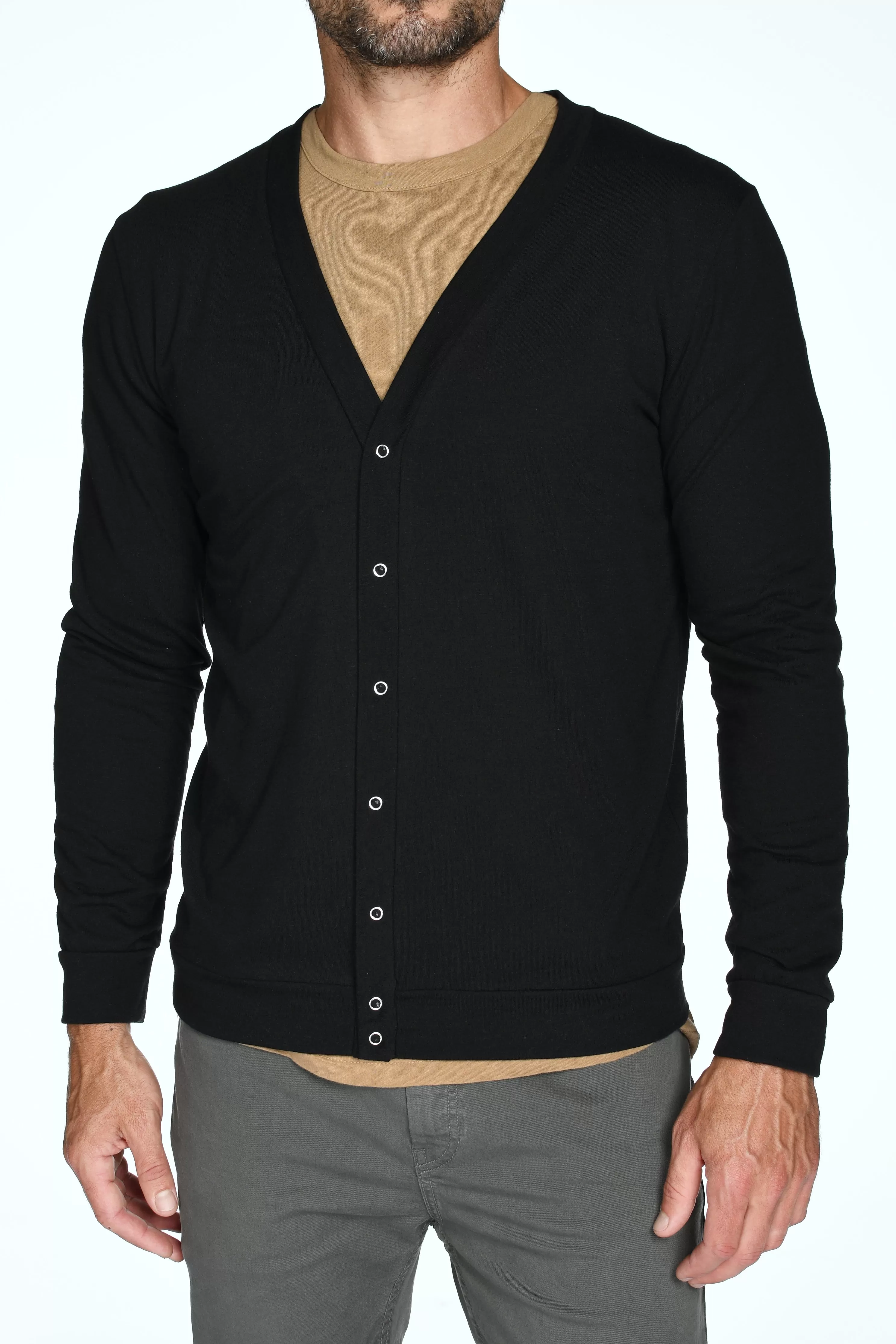 Men's Tri-Blend Cardigan Sweater