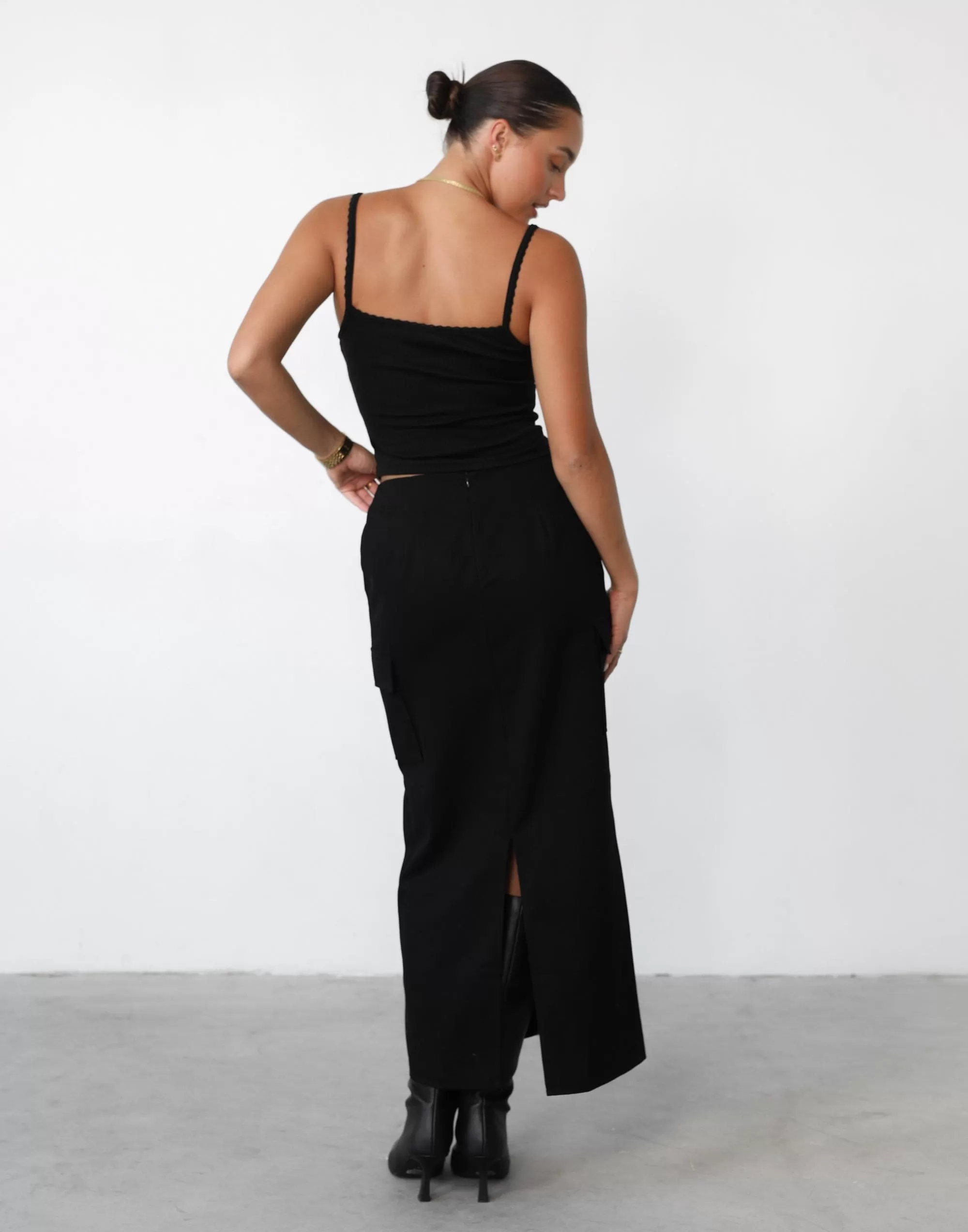 Not Now Maxi Skirt (Black)