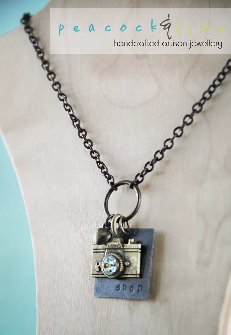 oh snap! camera photography necklace