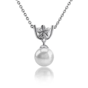 Pearl Plumeria Pua Pendant