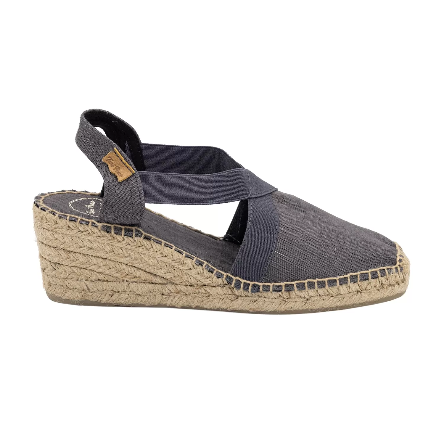 Plain Linen Wedge Espadrille for Women - Ter