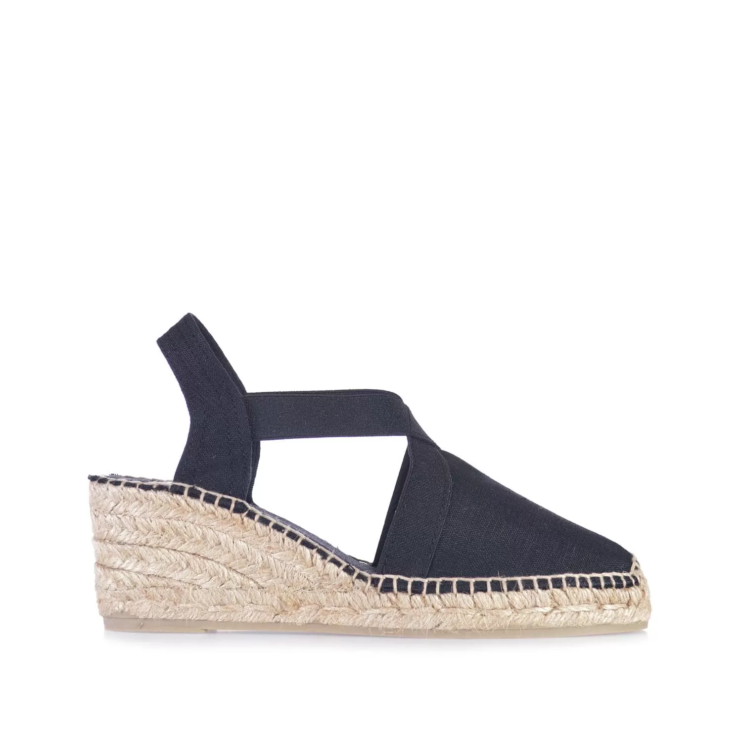 Plain Linen Wedge Espadrille for Women - Ter