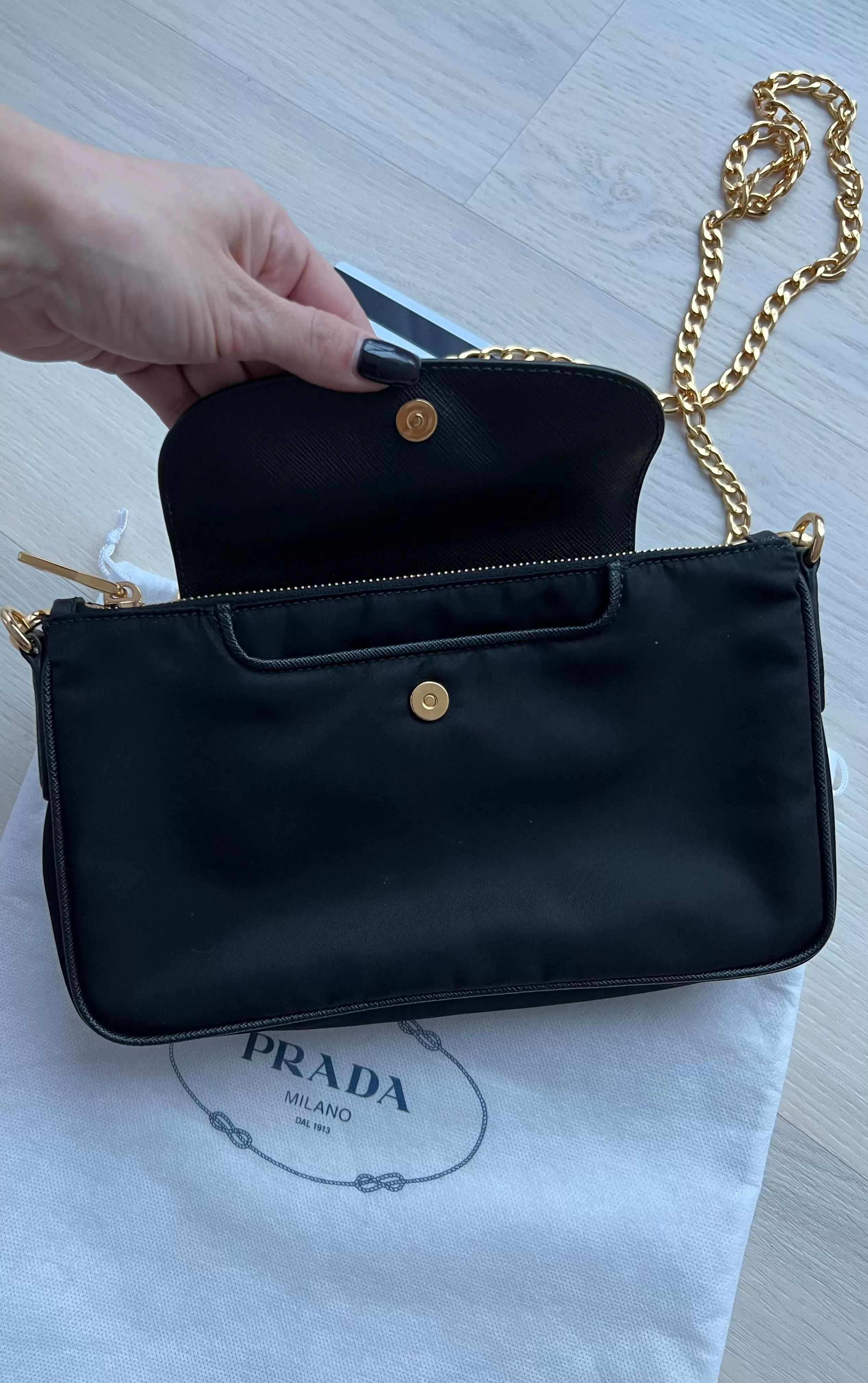 Prada Nylon Leather Crossbody