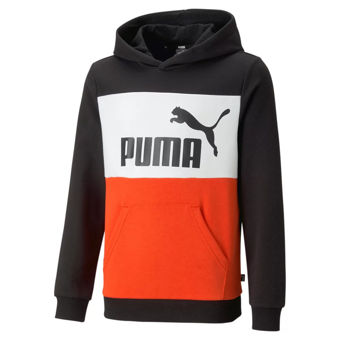 Puma Boys' hoodie Colorblock Hoodie Tr B 849082 57 black-warm earth-white