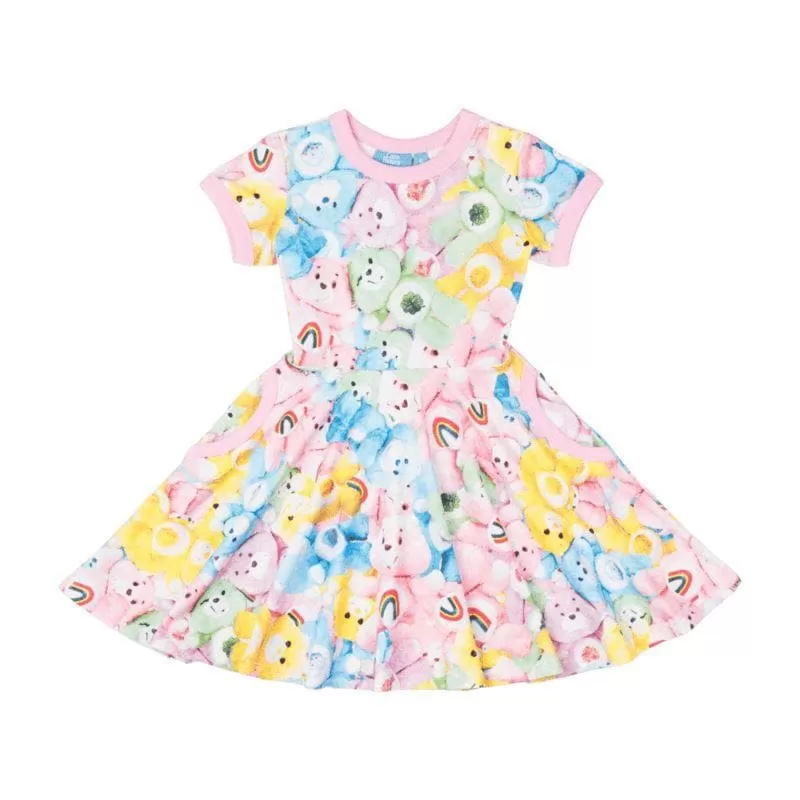 ROCK YOUR KID SHARING IS CARING WAISTED DRESS