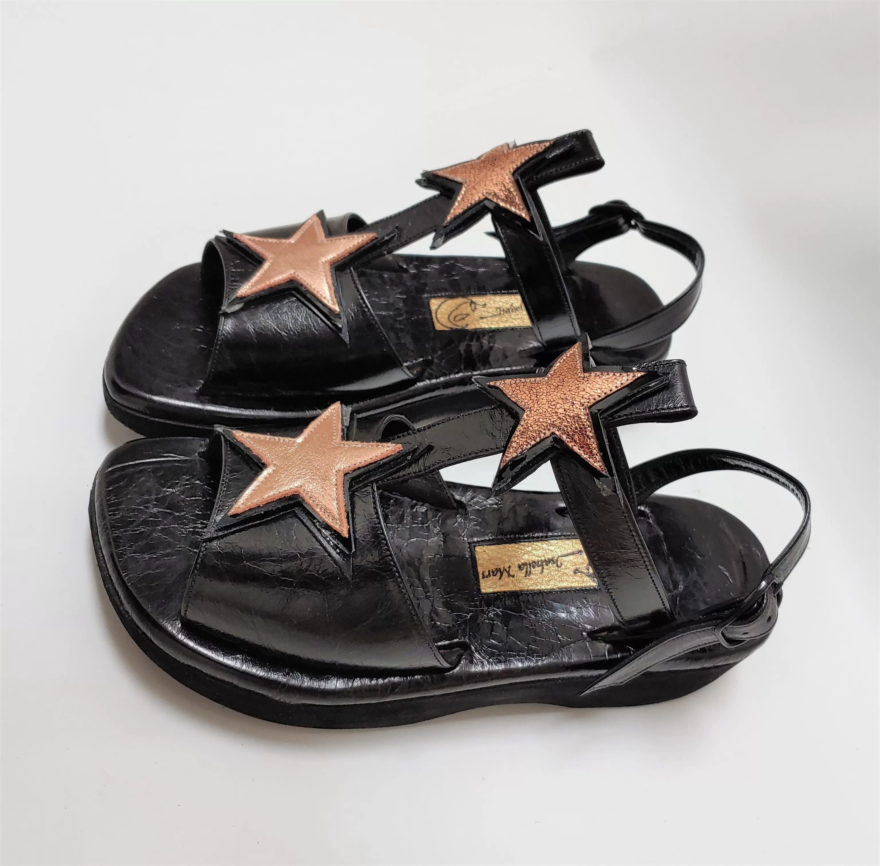 Rose Gold T-Bar STARDUST Sandals