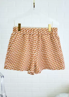 Serendipity Textured Shorts - Tan/Cream REG ONLY