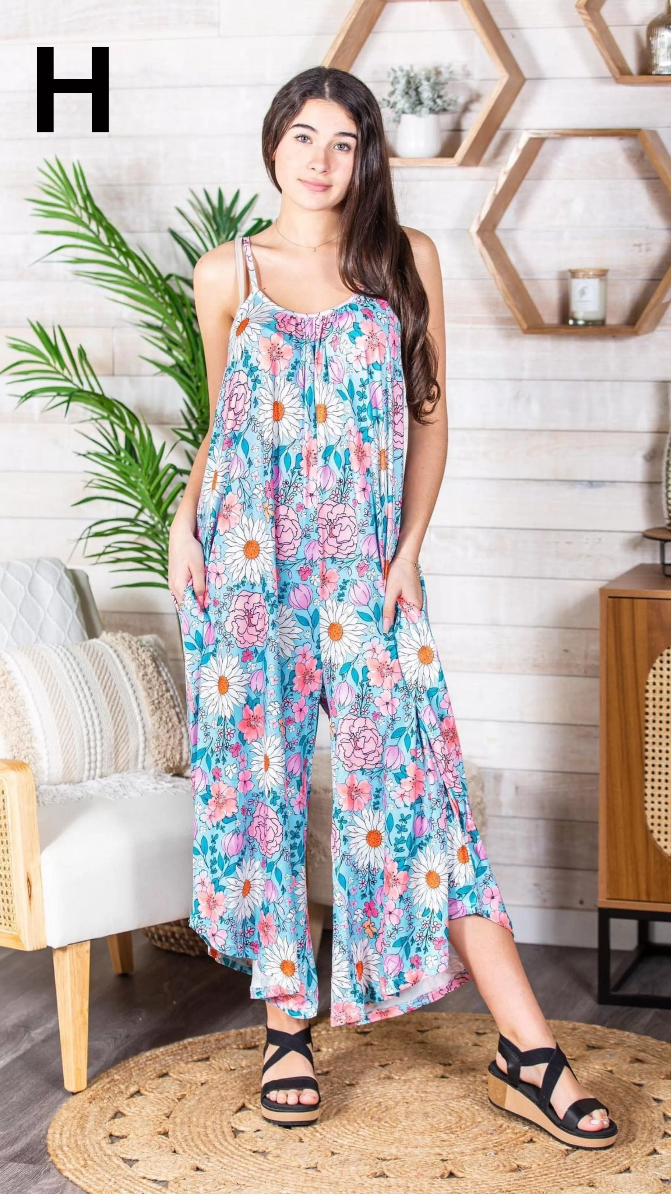 *Size S - Relaxed Fit Jumpsuit in Print B