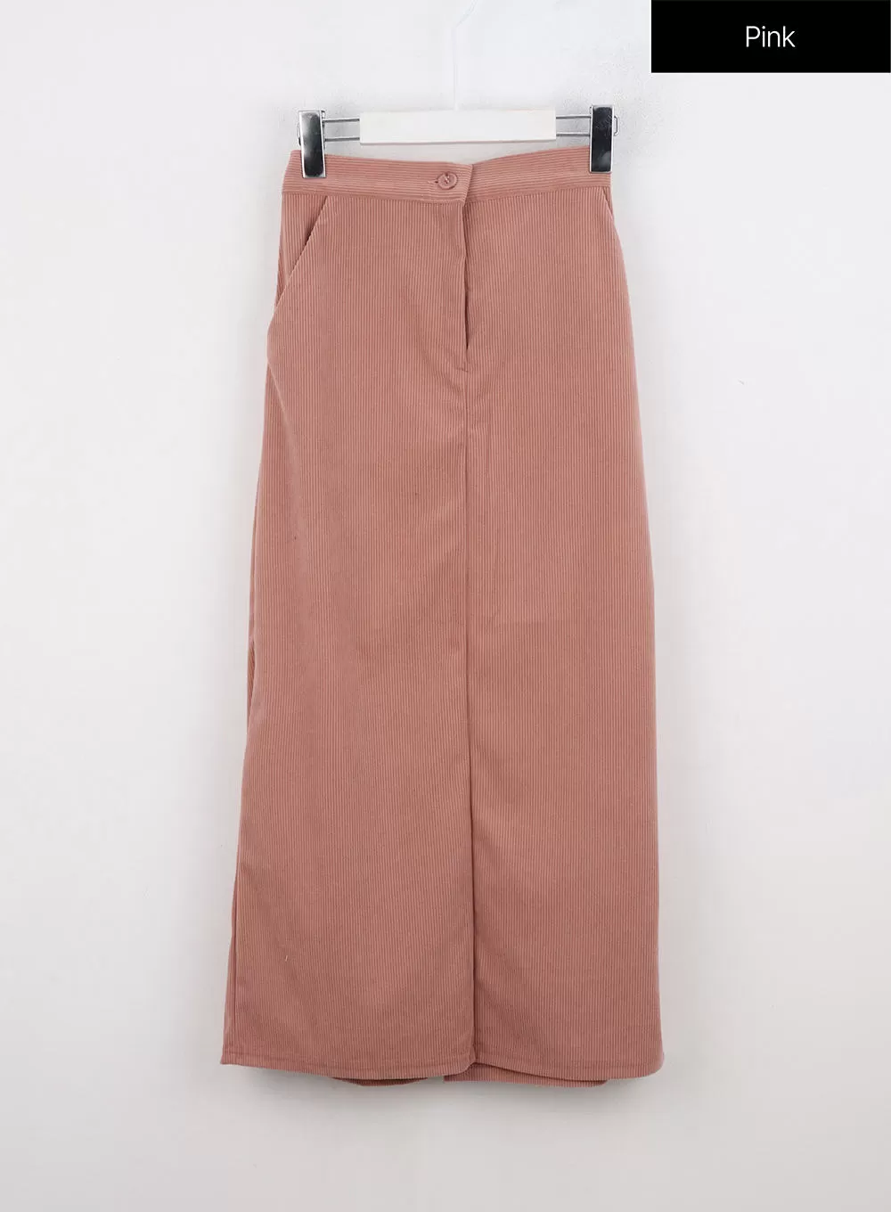 Slit Corduroy Maxi Skirt ON315