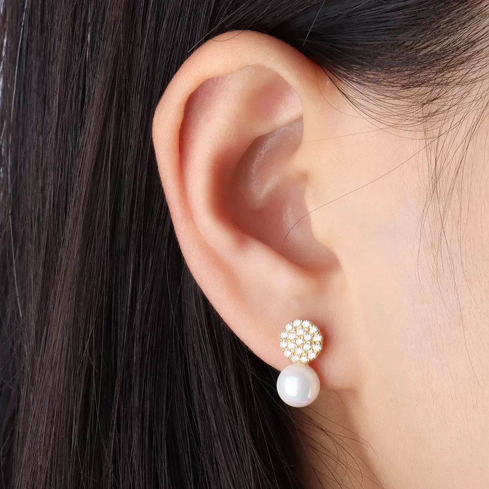 Sparkling Pearl Studs