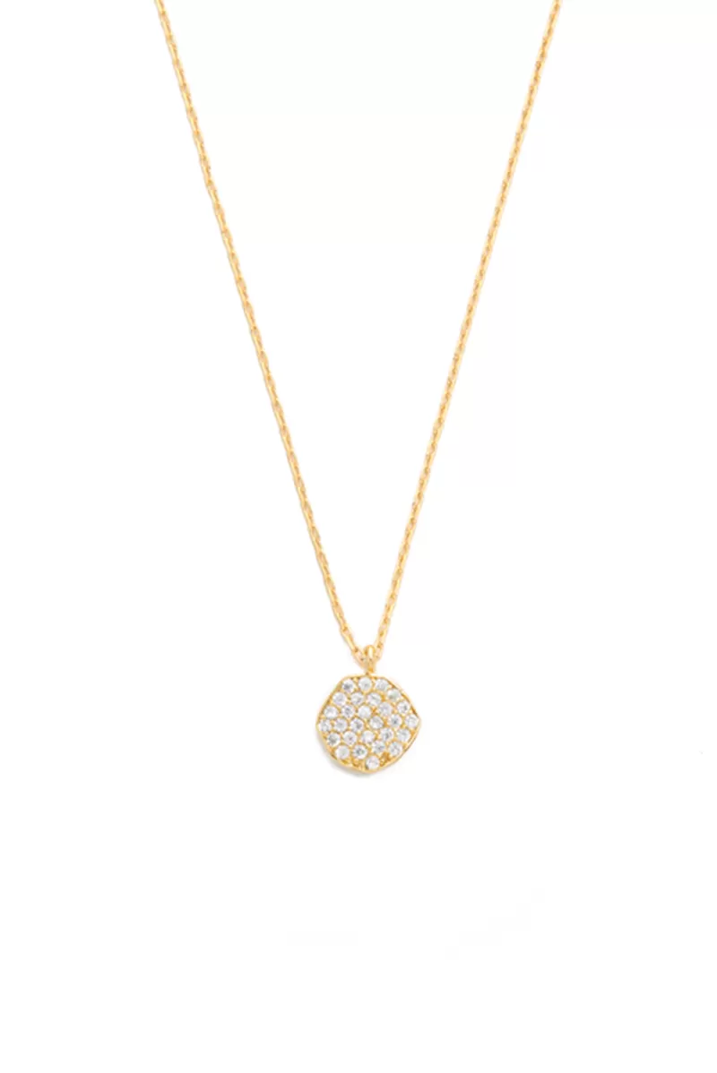 Tai Simple Chain Cz Disc Necklace