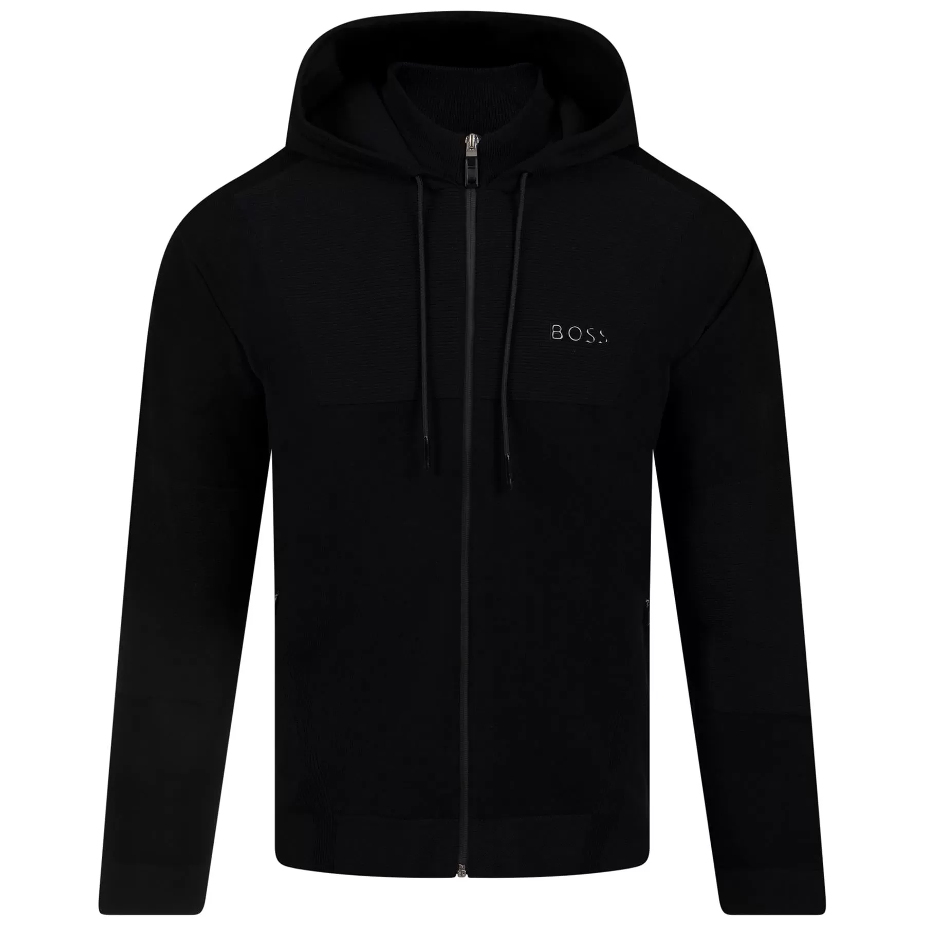 Tasomo Full Zip Regular Fit Hoodie Black - W23