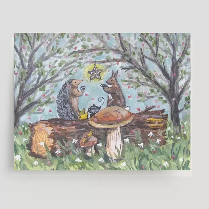 Tea On A Log Card