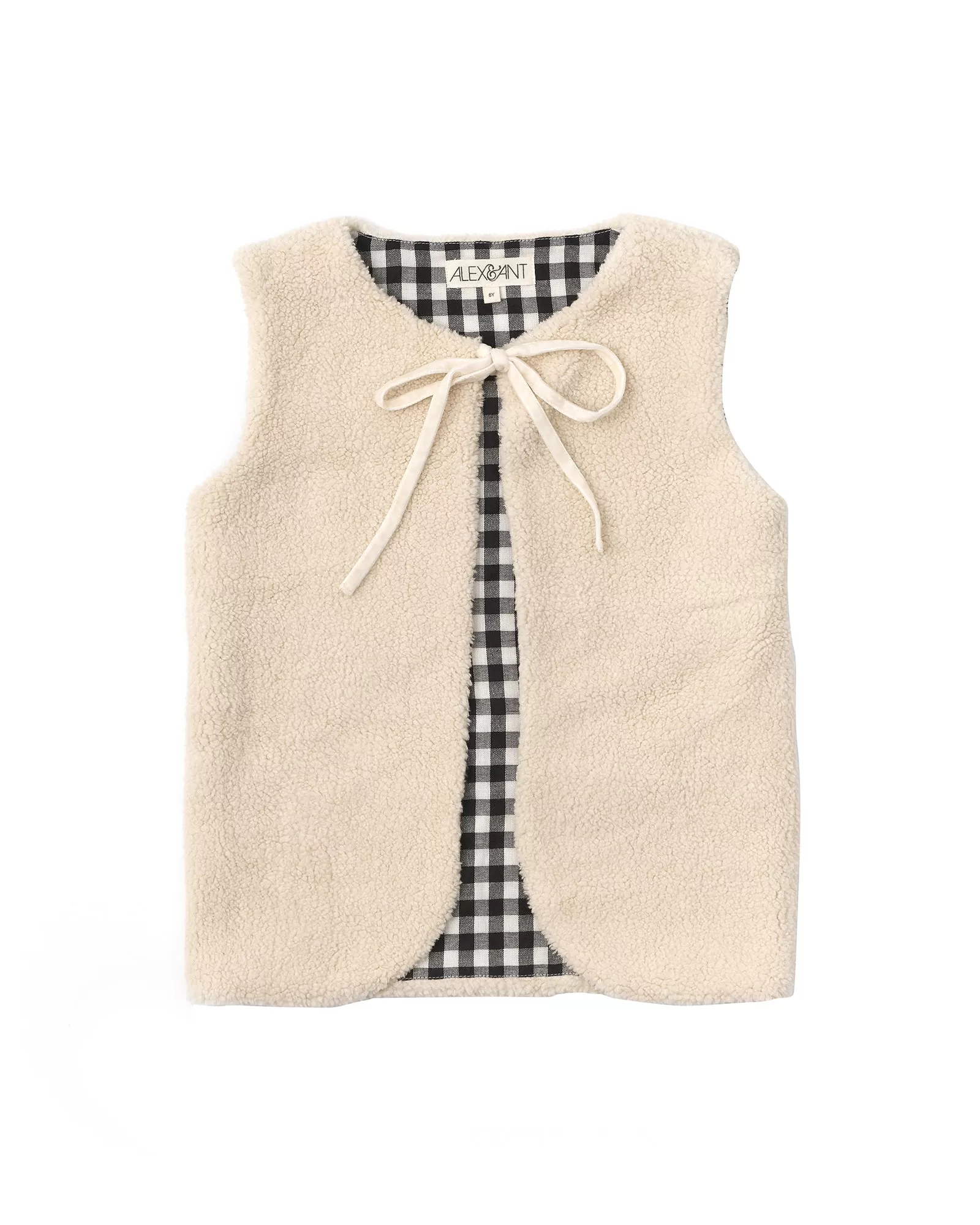 Thea Reversible Vest - Gingham