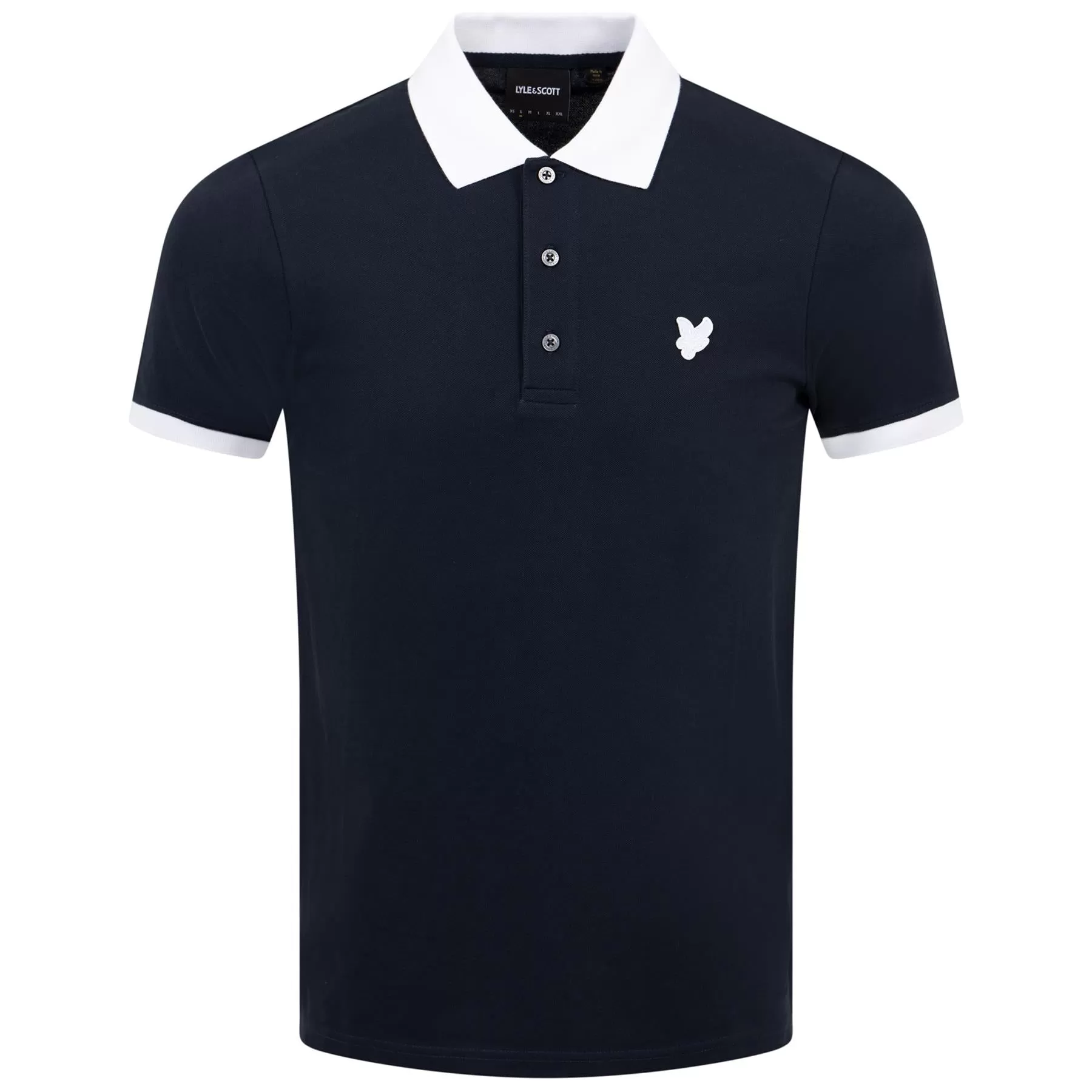 Tonal Ringer Polo Dark Navy/White - SS24