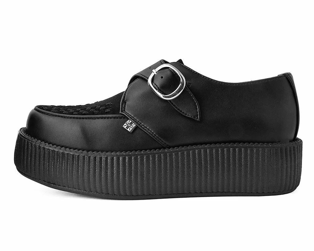 T.U.K BLACK MIX MONK BUCKLE VIVA MONDO CREEPER