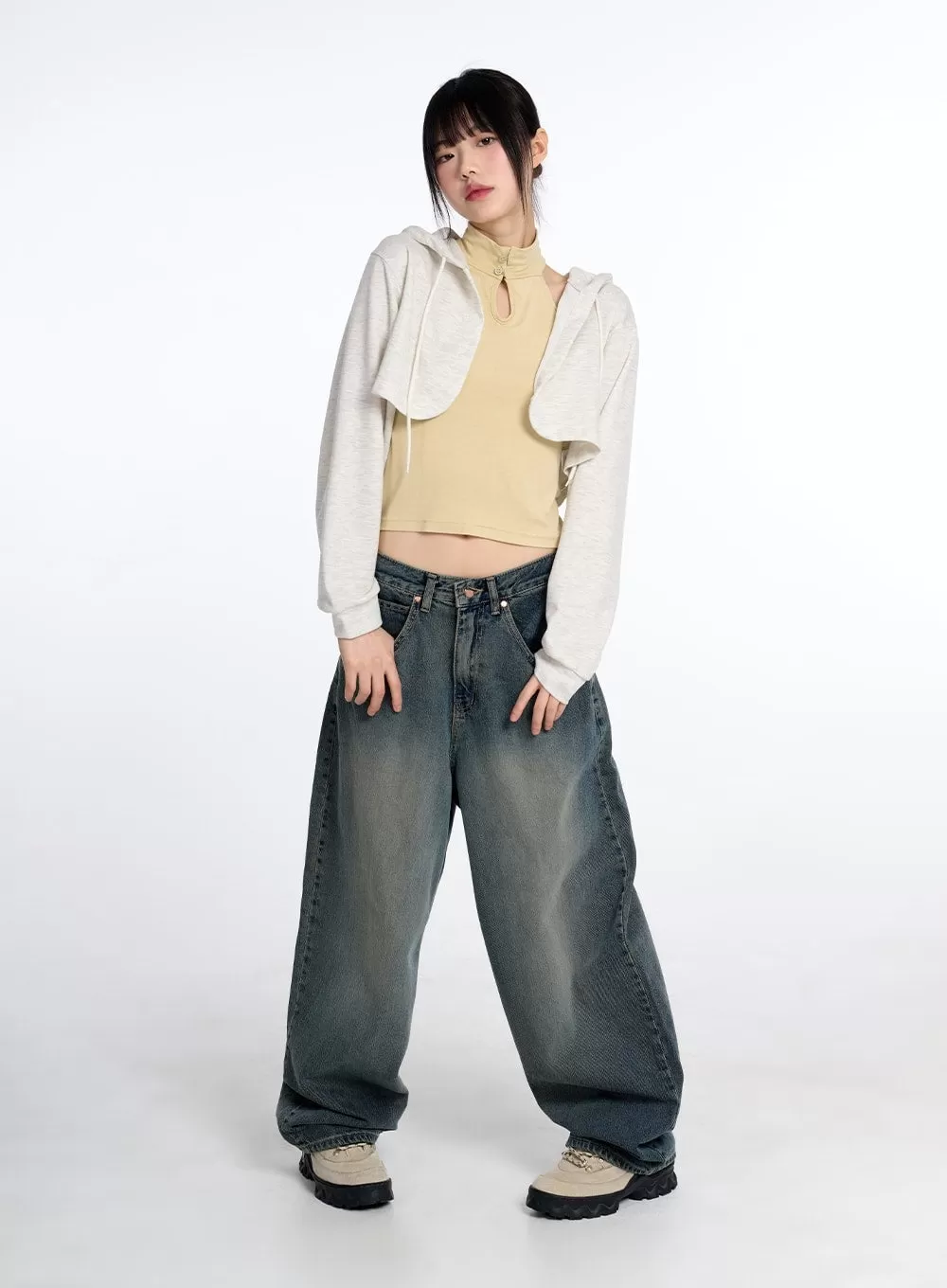 Vintage Low Rise Baggy Jeans CM415