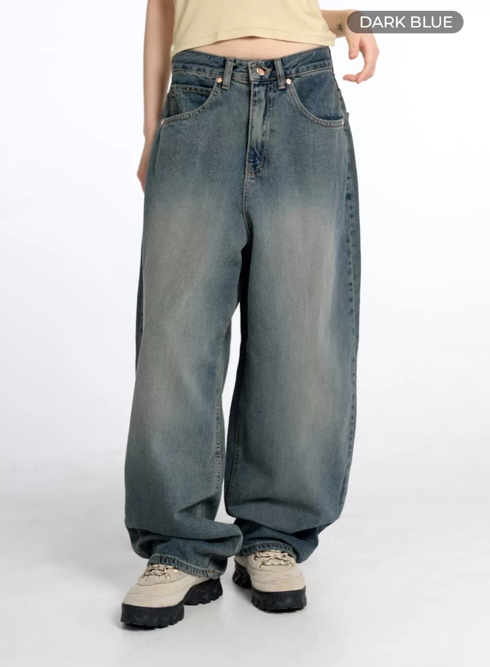 Vintage Low Rise Baggy Jeans CM415