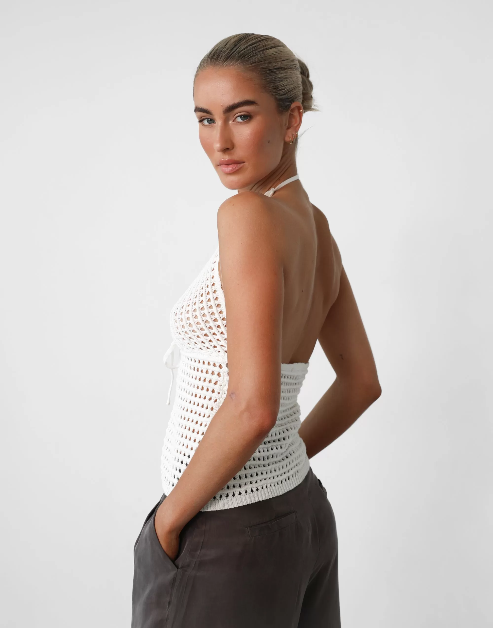 Wild Soul Crochet Top (White)