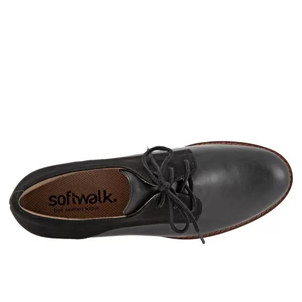 Willis 006 Black Leather /Nubuck Oxford Lace Up Shoes