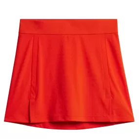 Womens Amelie TX Jersey Mid Skirt Tangerine Orange - SS24