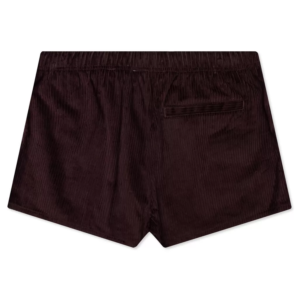 Women's Corduroy Dock Short - Plum