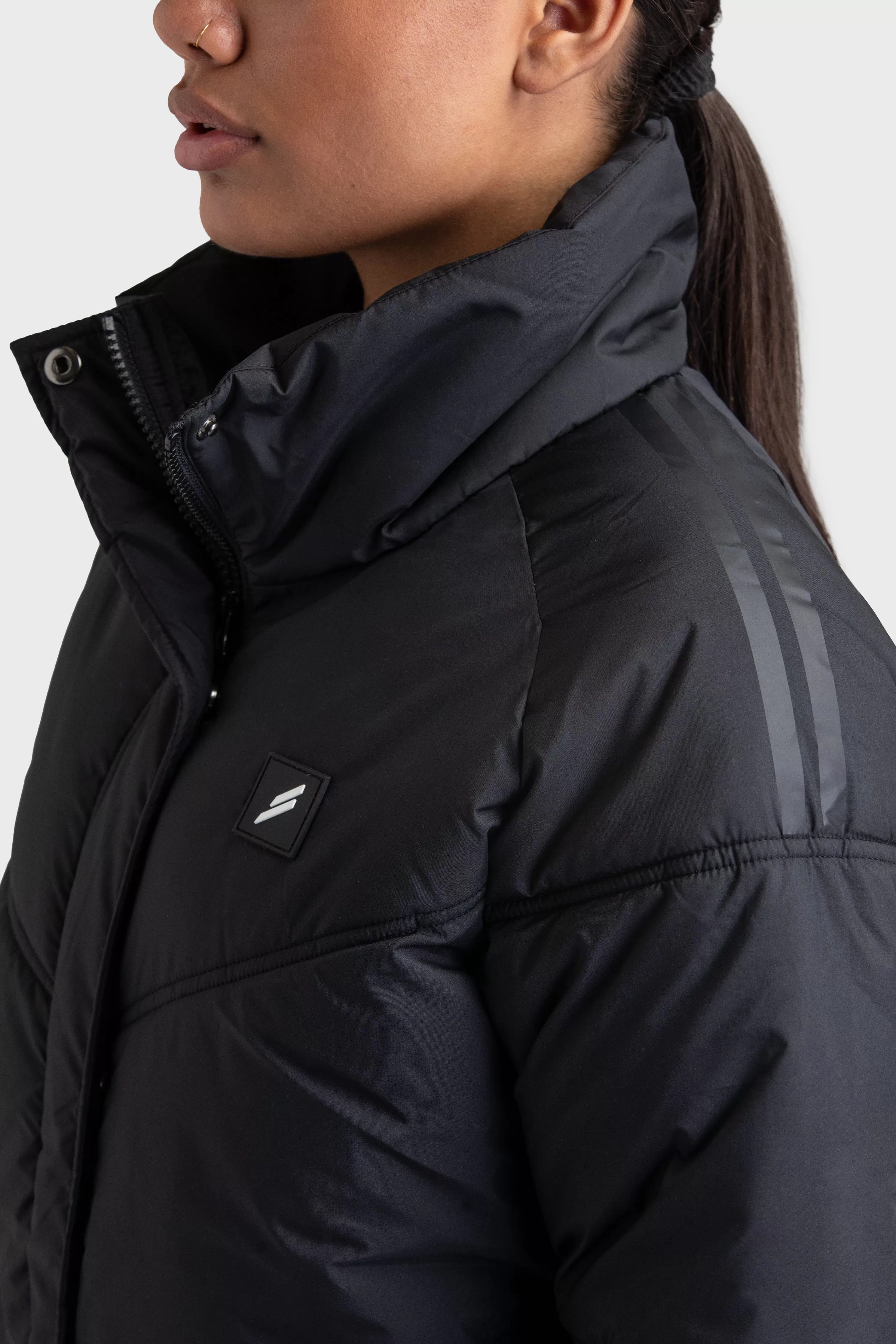 Women's Mark Puffer Jacket - Black