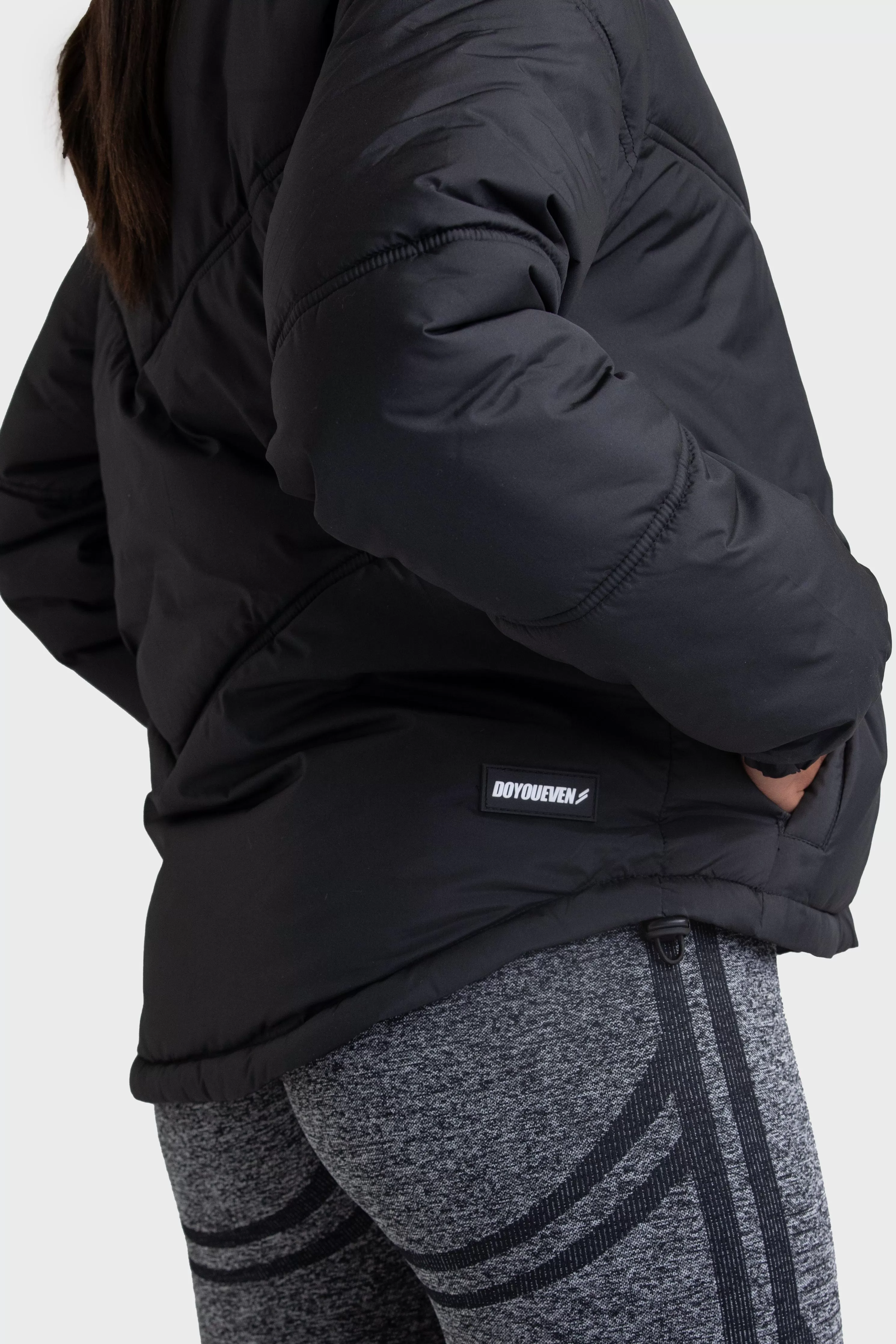 Women's Mark Puffer Jacket - Black